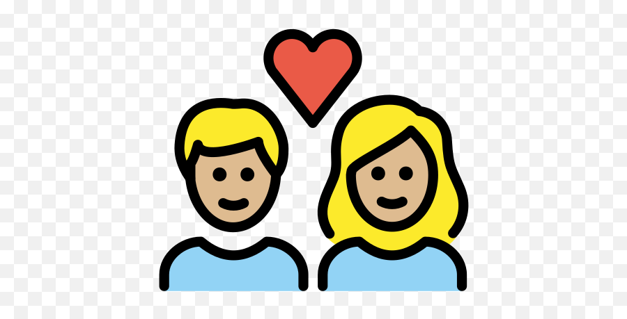 Couple With Heart Medium - Light Skin Tone Emoji,Crying Rose Emoji