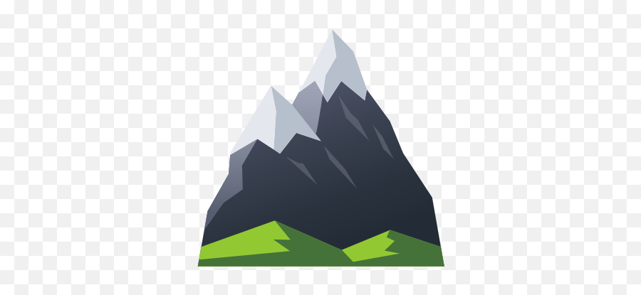 Capped - Snow Mountain Vector Png Emoji,Mountain Emoji Transparent