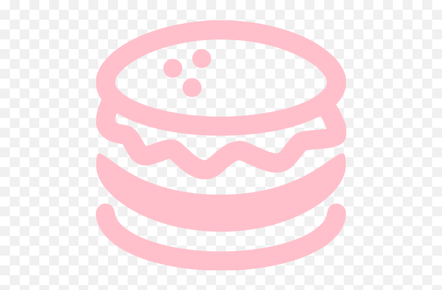 Pink Hamburger Icon - Free Pink Food Icons Burger Pink Icon Png Emoji,Hamburger Emoticon