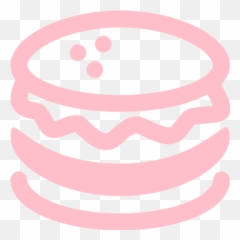 Pink Hamburger Icon - Free Pink Food Icons Burger Pink Icon Png Emoji,Hamburger Emoticon