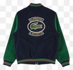 Supreme Lacoste Wool Varsity Jacket - Long Sleeve Emoji,Emoji Sweatshirt Forever 21
