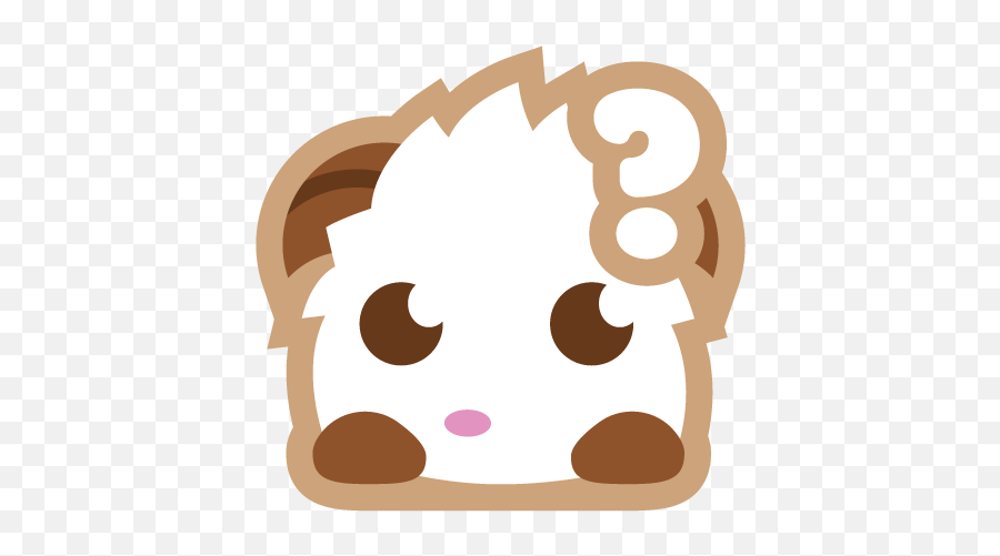 Poro Sticker Question - Transparent Background League Of Legends Discord Emotes Emoji,Question Emoji