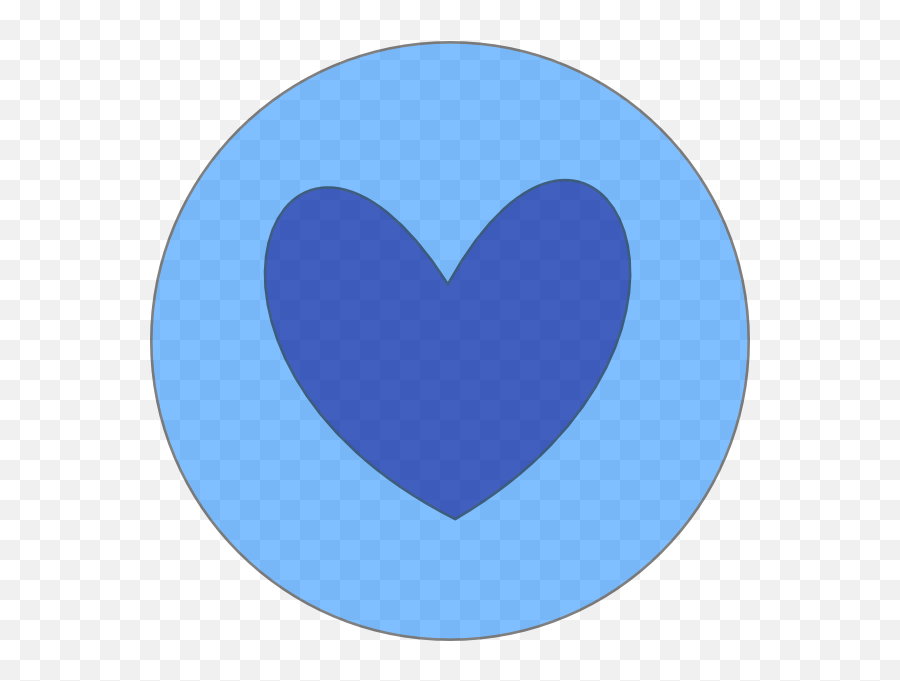 Heart Clipart Circle Heart Circle - Blue Heart In A Circle Emoji,Heart Inside Heart Emoji