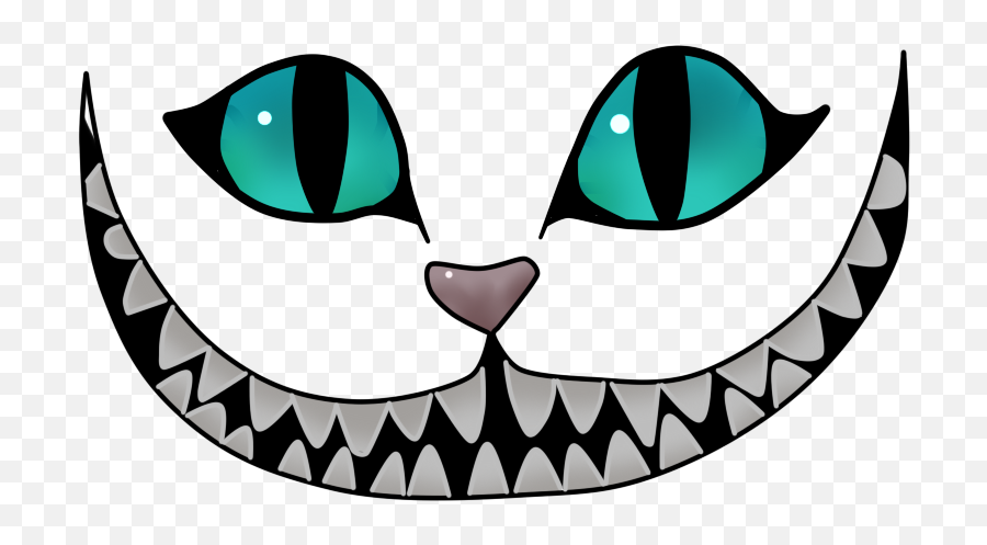 Free Cheshire Cat Smile Silhouette - Transparent Cheshire Cat Grin Emoji,Cheshire Cat Emoticon