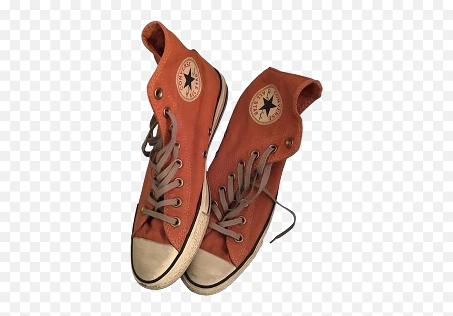 Orange Converse Adidas Sticker - Orange Converse Png Emoji,Emoji High Tops