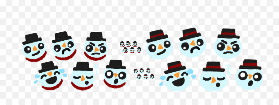 Steam Winter Sale 2019 - Illustrations U0026 Stickers On Behance Dot Emoji,Snowman Emoji