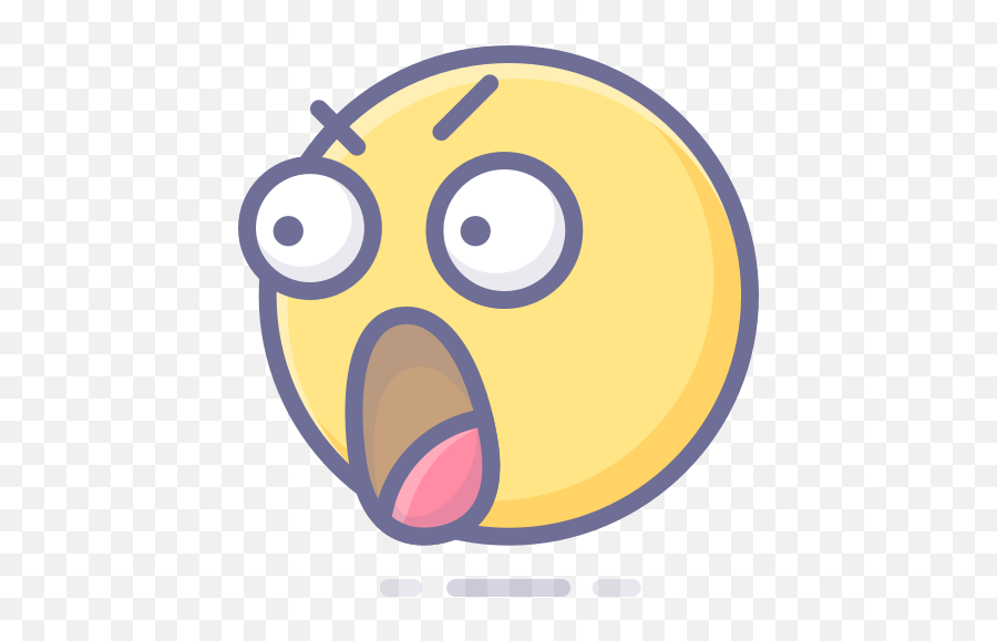Icône Emoji Visage Smiley Surpris Émoticône Gratuit De - Emoticon Terkejut,Surprise Emoji