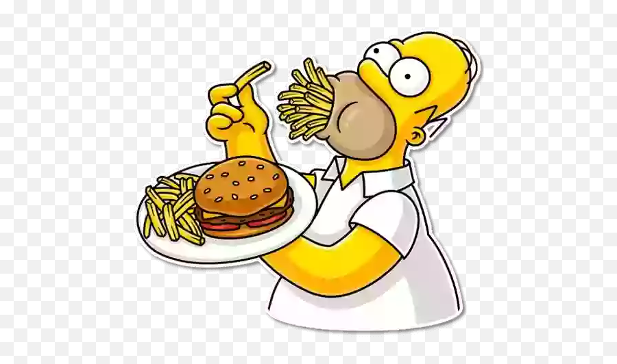Homer Simpson Stickers For Whatsapp And Signal Makeprivacystick - Eat A Horse Emoji,How To Make Homer Simpson Emoticons