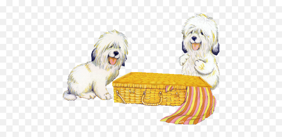 95 Dogs Ideas - Coton De Tulear Cartoon Gif Emoji,Westie Dog Emoticon