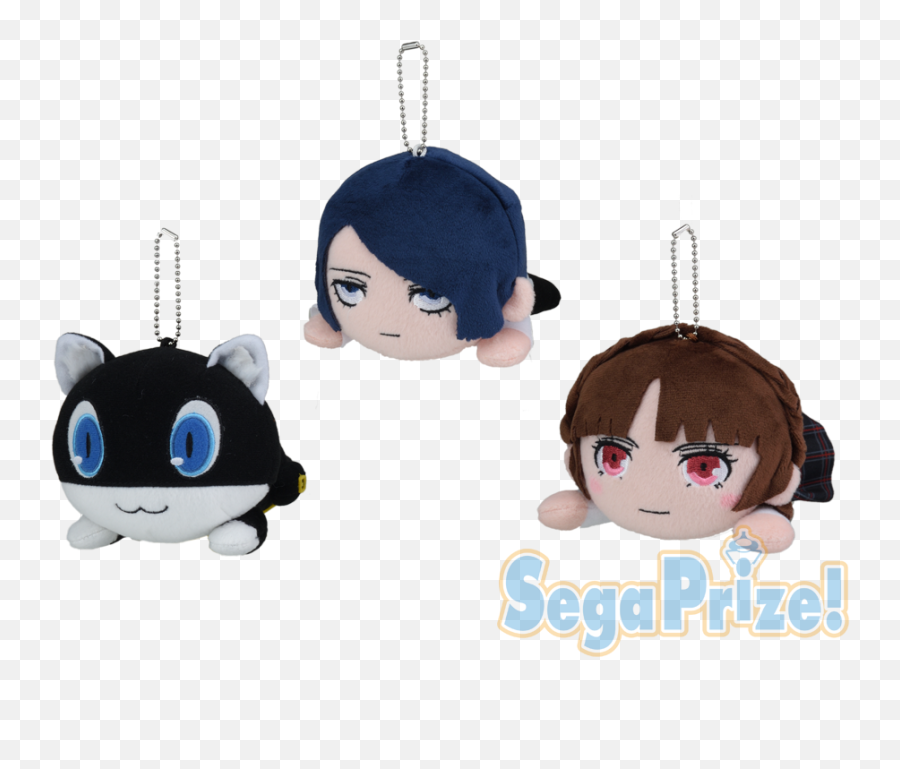 Persona 5 Sega Prize Nesoberi Lying Down Plush Keychains Vol 2 - Persona 5 Plush Emoji,Morgana Persona 5 Emoticon