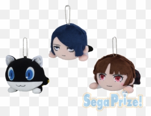 Persona 5 Sega Prize Nesoberi Lying Down Plush Keychains Vol 2 - Persona 5 Plush Emoji,Morgana Persona 5 Emoticon