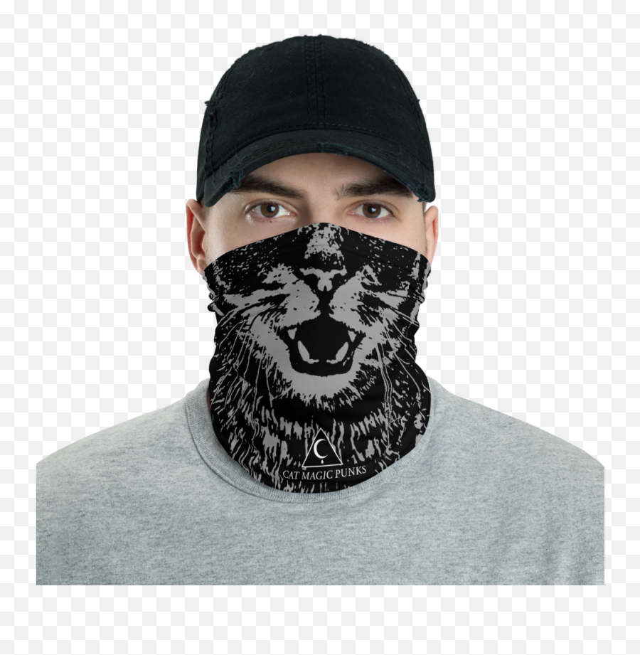 Cat Magic Punks Cat Face Mask Neck - Gaiter Neck Emoji,Cat Headband Bands Emotion