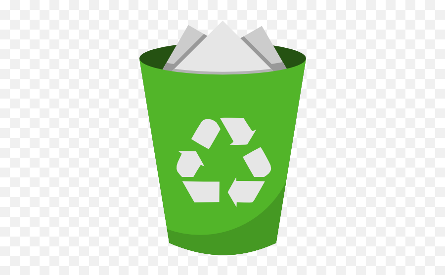 System Recycling Bin Full Icon - Recycling Bin Transparent Background Emoji,Recycling Emoji