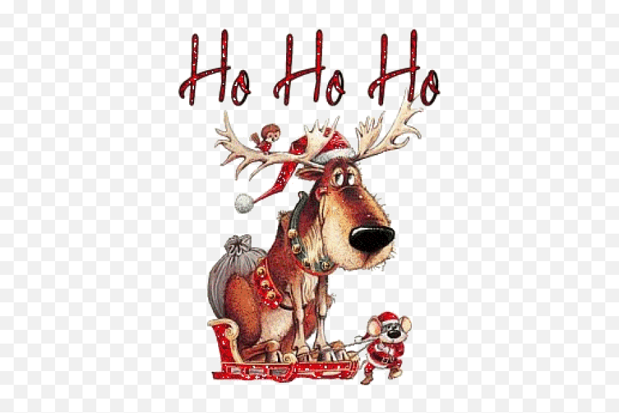 Christmas Animated Gif Christmas Animated Gif Merry - Reindeer Funny Christmas Gif Emoji,Cardinals Animated Emoji