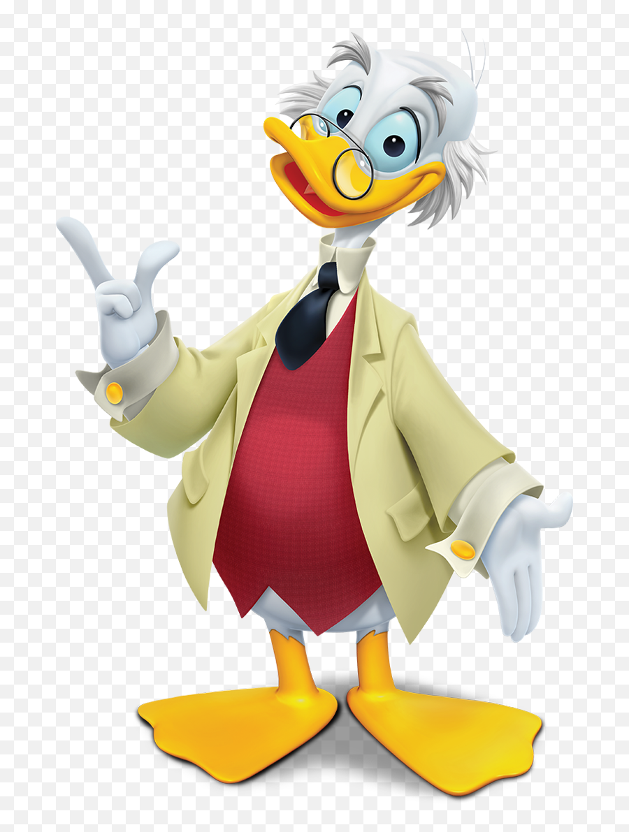 Ludwig Von Drake - Disney Professor Emoji,Old Disney Early 2000s Afternoon Host Emoticon Characters