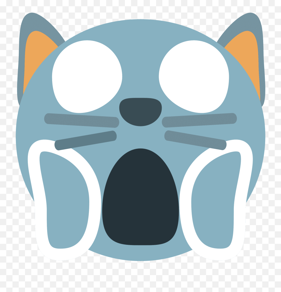 Weary Cat Emoji Clipart - Dot,Weary Emoji Png