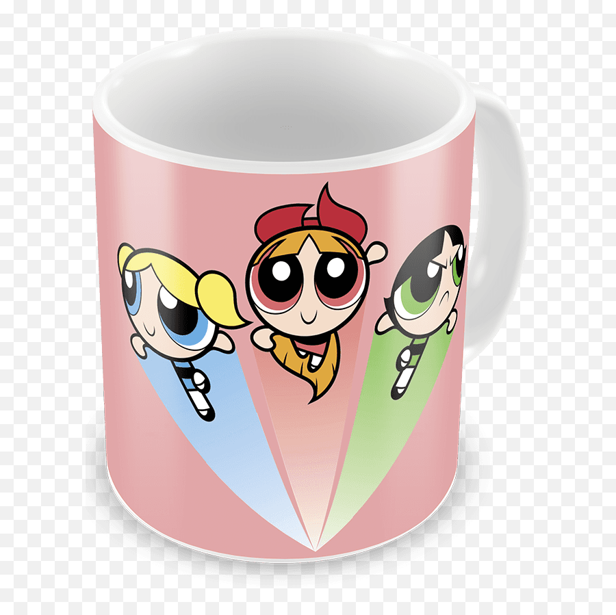 Caneca Personalizada Meninas Super - Powerpuff Girls Emoji,Emoji Florzinha