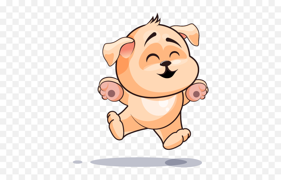 Adorable Dog Emoji Stickers By Suneel Verma - Happy,Emoji Dog Toy