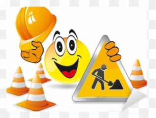 Smiley Travaux Site Internet Sticker U2022 Pixers - We Live To Change Smiley Travaux Emoji,List Of Internet Emoticons