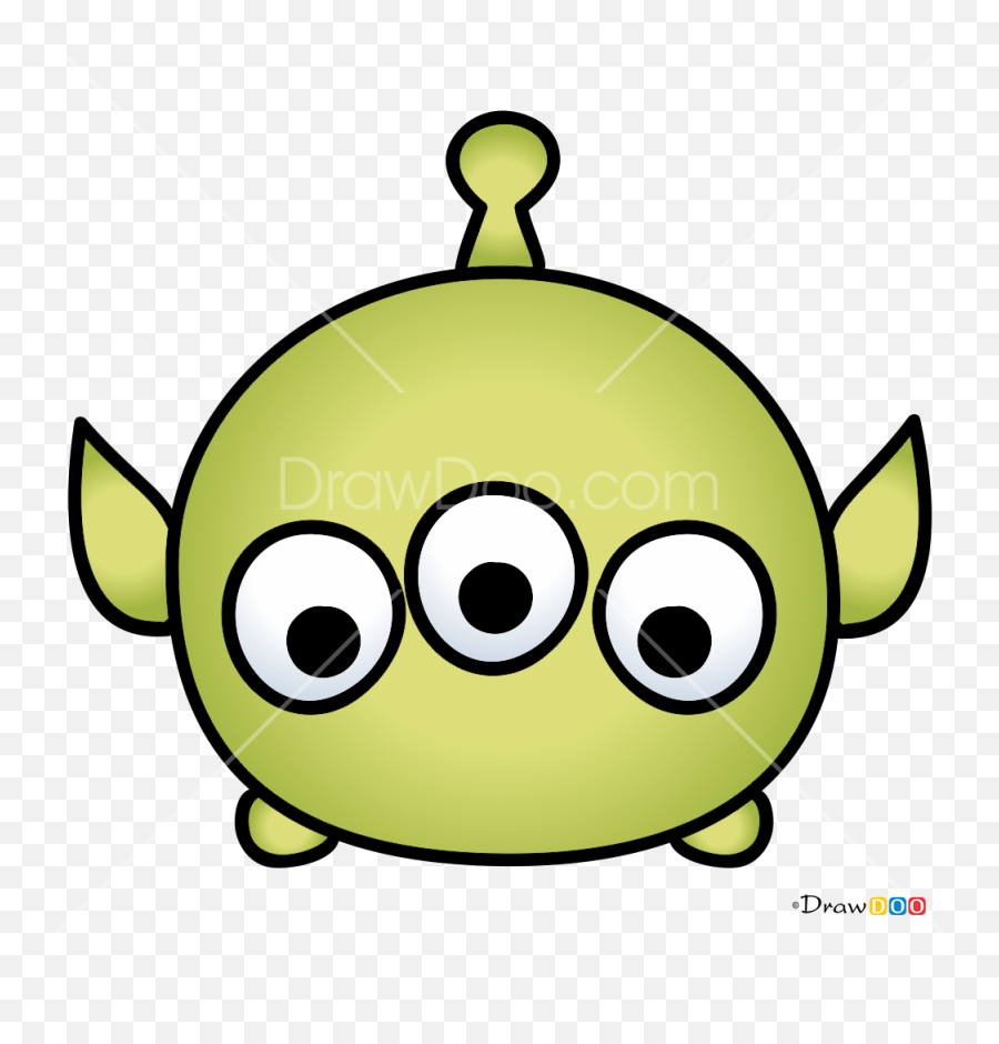 How To Draw Alien Disney Tsum Tsum - Easy Disney Tsum Tsum Drawings Emoji,Kawaii Furry Bear Emoticons
