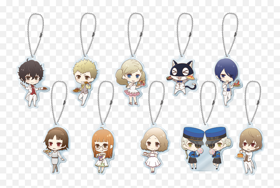 Sega Collabo Cafe Persona 5 The Animation Acrylic Keychain - Akechi Keychain Emoji,Futaba Sakura Emoticons