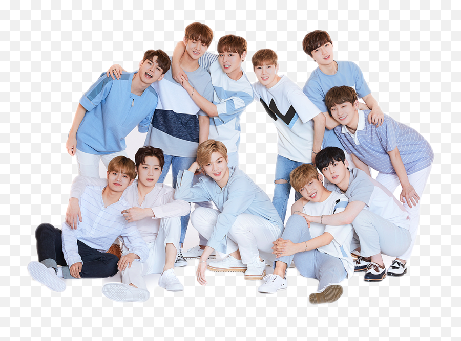 Blue O Emoji - Wanna One Png Hd,Giant Emoticons Hysterical Laughter