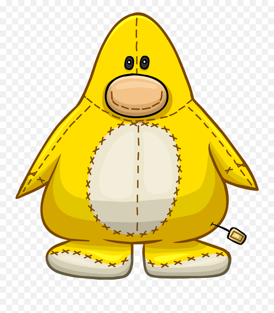 Yellow Penguin Stuffie - Club Penguin Amarelo Emoji,Emojis De Pinguinos