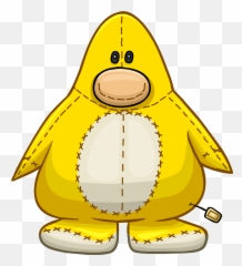 Yellow Penguin Stuffie - Club Penguin Amarelo Emoji,Emojis De Pinguinos