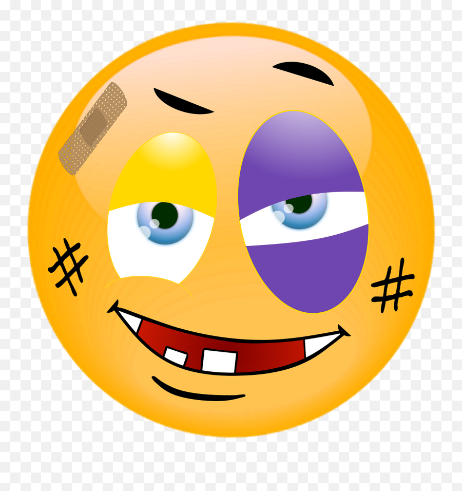 Emoji Heridos Ojo Negro - Emoji Hurt,Emojis Golpeados