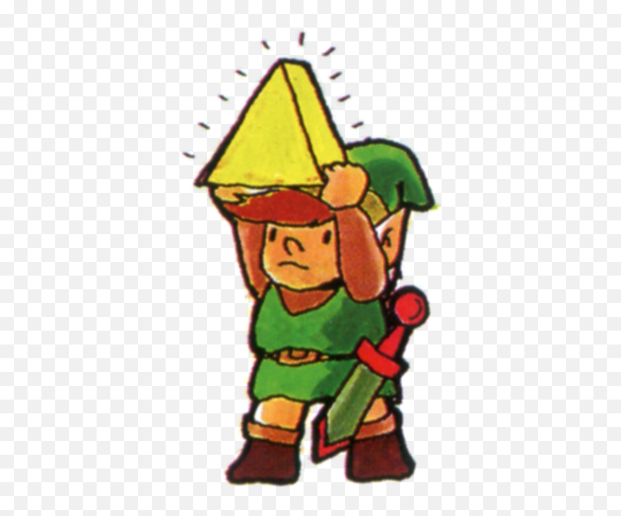 Link - Link Holding Up A Triforce Piece Zelda Dungeon Gallery Link Zelda Emoji,Zelda Triforce Heroes Emotion Sprite