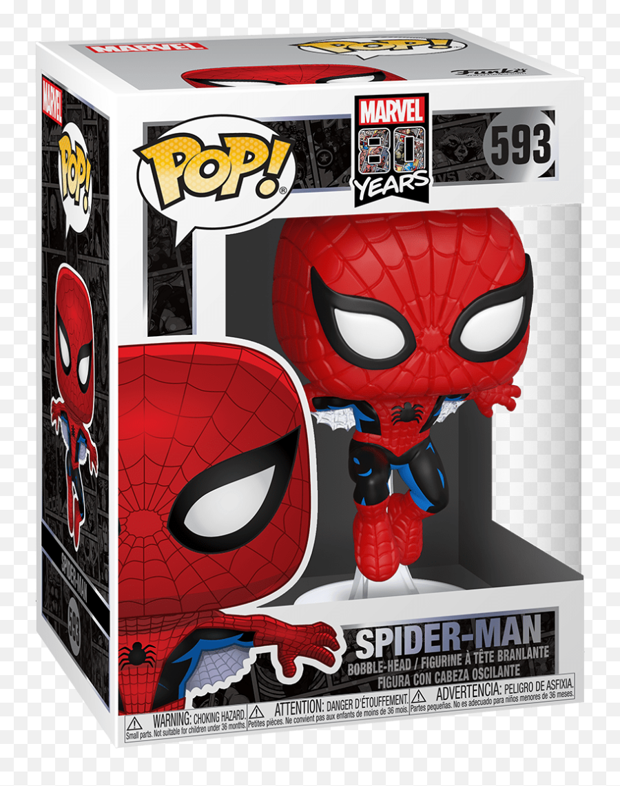 Funko Pop Marvel Marvel 80th - First Appearance Spiderman 46952 Toysshopgr Funko Pop Spiderman 80 Aniversario Emoji,Spiderman's Emotions