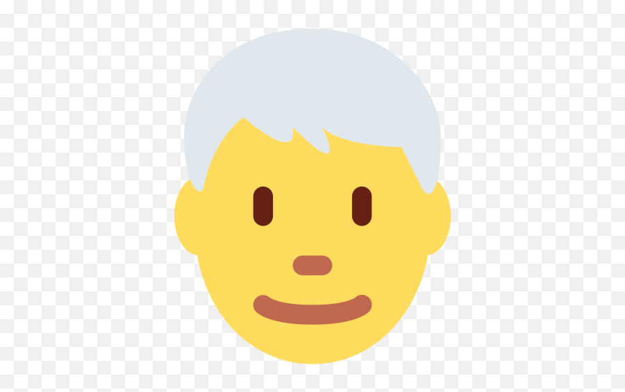 White Hair Emoji - Clipart Weißes Haar,Skype Emoticon Ek