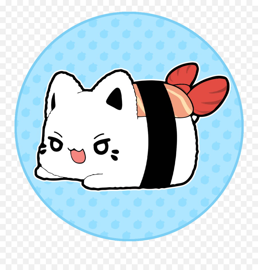 Sweet - Dot Emoji,Kawaii Buff Cat Emoticon