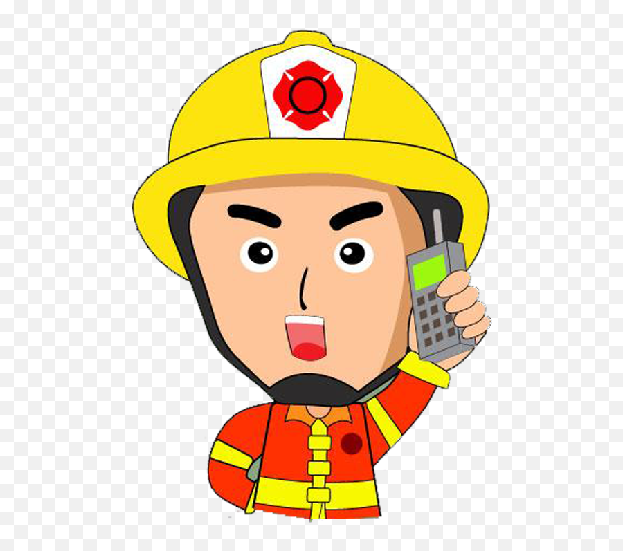 Firefighter Firefighting Cartoon Firefighters Call - Call The Fire Department Clipart Emoji,Imagenes De Emojis Animados