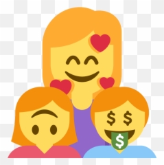 Emoji Face Mashup Bot On Twitter U200du200d Family Woman - Happy,Money Face Emoji