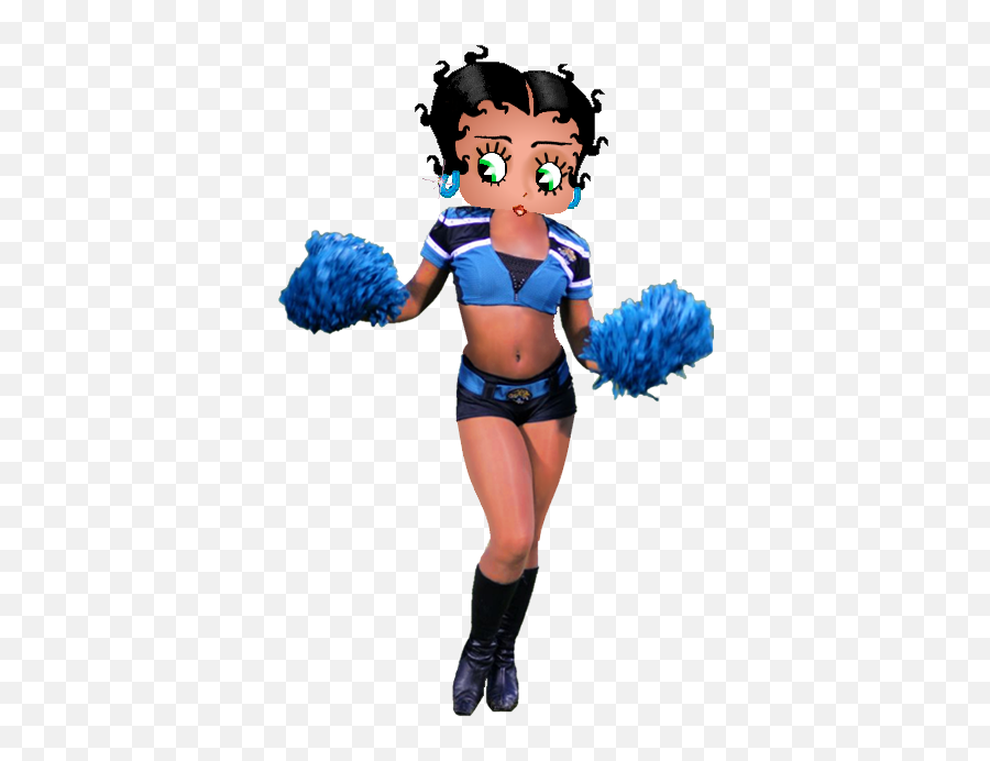 Betty Boop Jaguars U0027roaru0027 Cheerleader Betty Boop Sports - Cheerleader Emoji,Pudgy Emoticon