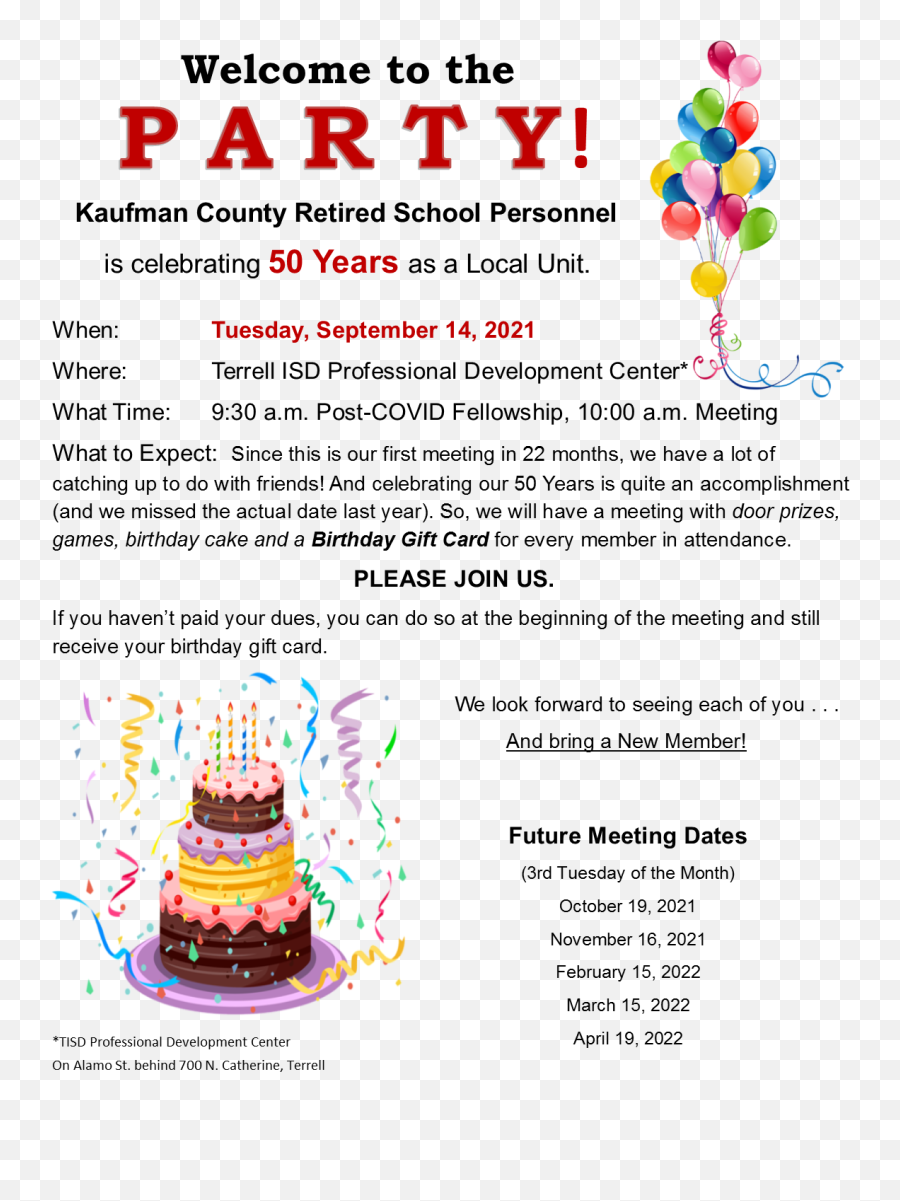 Meeting Agendas U0026 Minutes - Kaufman County Retired School Emoji,Gmail Cake Emoticon