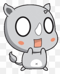Rhino Animal Sticker - Rhino Animal Cute Descubre Emoji,Ace Ventura Emoji Gif