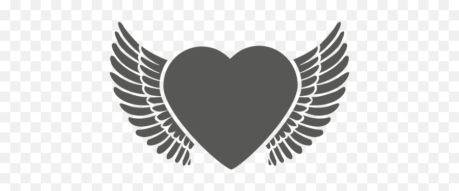 Winged Heart Icon Transparent Png U0026 Svg Vector Emoji,Gray Colored Hearts For Facebook Emoji