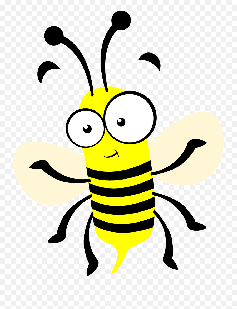 Confused Bee Clipart Free Download Transparent Png Creazilla Emoji,Bee Emoji