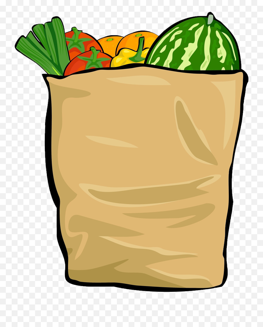 Bag Of Groceries Clip Art - Png Download Full Size Clipart Emoji,Douchebag Emoji