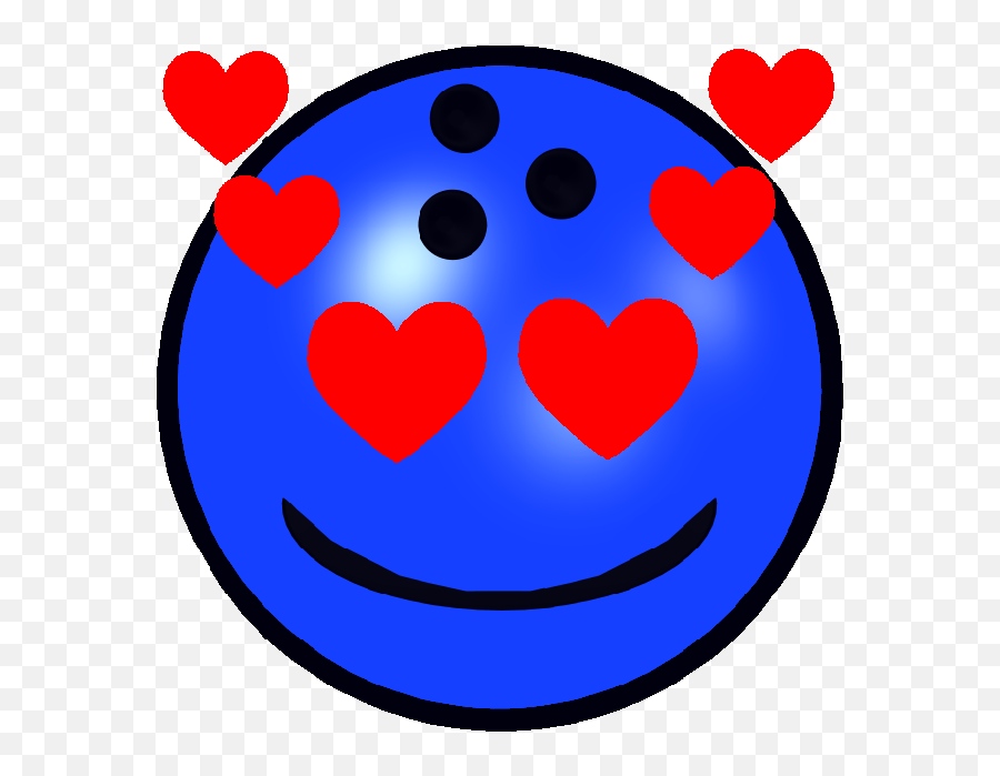 Bowlmania By D3d Games Llc Emoji,Blue Round 3d Emoji