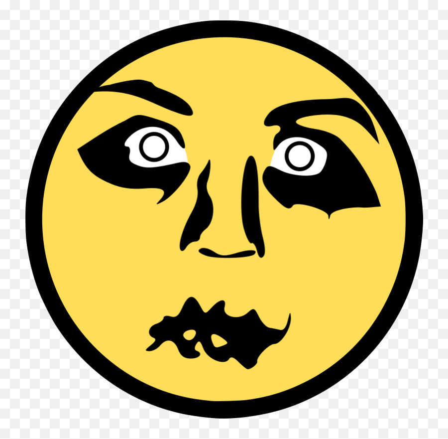 Big Creepy Smile Transparent Png Image - Dell Emoji,Emoticon Face