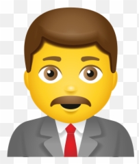 Man Office Worker Icon - Suit Separate Emoji,Man Plus Book Emoji
