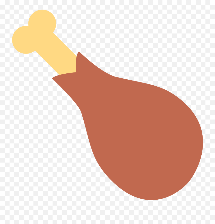 Chicken Emoji Icon Of Flat Style - Poultry Leg Emoji,Chicken Emoji