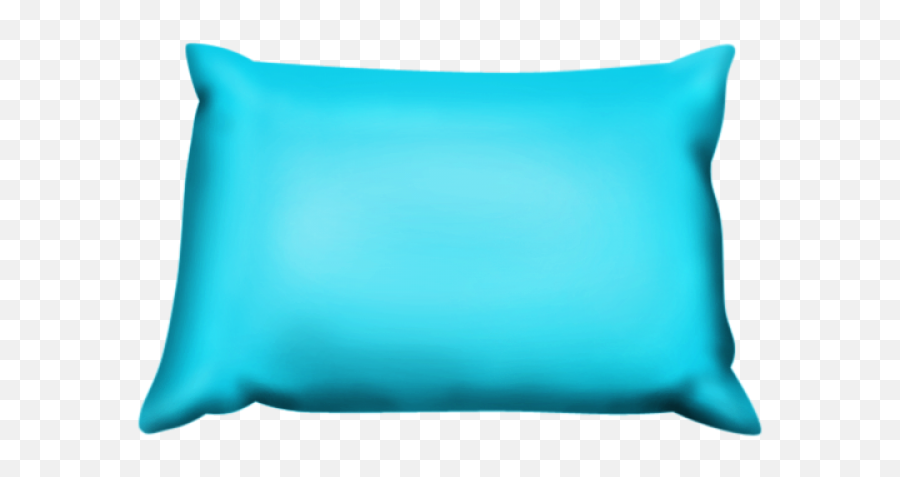 Cushion Clipart Blue Pillow - Transparent Background Pillow Clipart Emoji,Moon Emoji Pillows