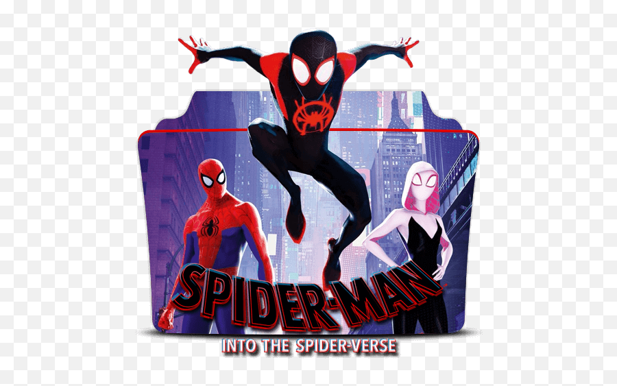 Spider Man Into The Spider Verse Folder - Designbust Spider Man Cartoon 3d Emoji,Spider Emoji