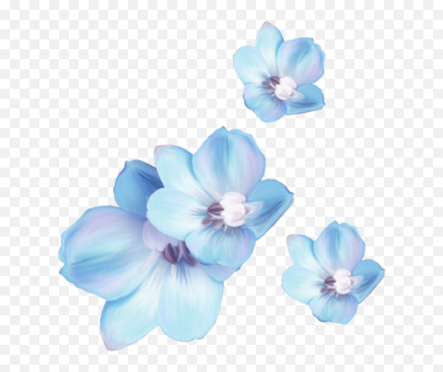 Aesthetic Blue Flower Png - Largest Wallpaper Portal Aesthetic Blue Flowers Emoji,Flowe Emoji