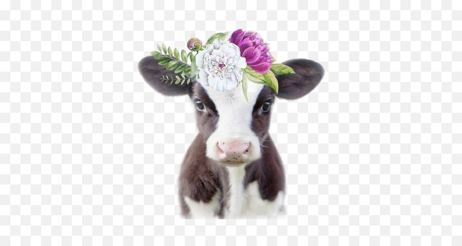 The Most Edited Floralcrown Picsart - Cow Emoji,Goat And Tea Emoji