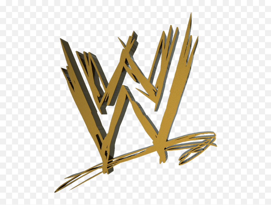 Wwe Logo 3d Gold - Gold Wwe Logo Png Emoji,Wwe Logo Emoji